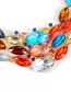 Fashion Multi-color Oval Shape Diamond Decorated Jewelry Sets