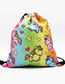 Lovely Yellow Unicorn Pattern Decorated Backpack