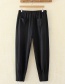 Fashion Black Shield Shape Decorated Pants