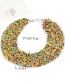 Bohemia Multi-color Color-matching Decorated Necklace