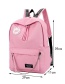 Fashion Pink Chain Decorated Backpack