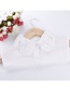 Elegant White Lace Flower Shape Decorated Fake Collar