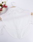 Elegant White Lace Flower Shape Decorated Fake Collar