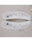 Elegant White Flower Shape Decorated Fake Collar