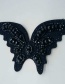 Personality Black Butterfly Shape Decorated Shoulder Board