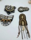 Personality Gold Color Oval Shape Decorated Shoulder Board