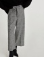 Elegant Gray Bowknot Shape Decorated Pants