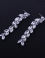 Elegant Silver Color Pure Color Decorated Jewelry Sets