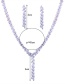 Elegant Silver Color Pure Color Decorated Jewelry Sets