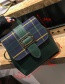 Vintage Green Belt Buckle Decorated Bag