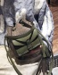 Fashion Green Tassel Decorated Bucket Bag (2pcs)