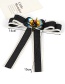 Elegant Black+white Bee Shape Decorated Bow-tie