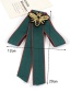 Elegant Green Bee Shape Decorated Bow-tie