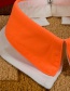 Fashion Orange Color Matching Decorated Fake Collar