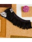 Fashion Black Pure Color Decorated Fake Collar