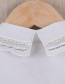 Fashion White Pure Color Decorated Fake Collar
