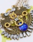 Vintage Yellow Geometric Shape Diamond Decorated Jewelry Sets