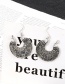 Fashion Silver Color Flower Shape Decorated Earrings