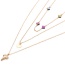 Fashion Gold Color Cross Decorated Necklace