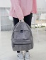 Fashion Light Gray Zipper Decorated Backpack