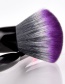 Fashion Purple+black Sector Shape Decorated Makeup Brush (2 Pcs )