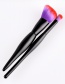 Fashion Red+purple Oblique Shape Decorated Makeup Brush (2 Pcs)