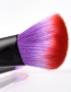 Fashion Red+purple Oblique Shape Decorated Makeup Brush (2 Pcs)