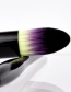 Fashion Purple+black Round Shape Decorated Makeup Brush (2 Pcs)