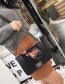 Fashion Khaki Rivet Decorated Shoulder Bag