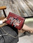 Fashion Brown Embroidery Dragon Decorated Shoulder Bag