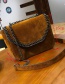 Fashion Brown Chain Decorated Shoulder Bag
