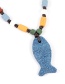 Fashion Light Green Fish Shape Decorated Necklace