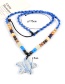 Fashion Yellow+white Star Shape Decorated Necklace