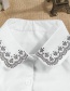 Fashion White Flower Pattern Decorated Fake Collar