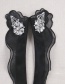 Fashion Black Flower Shape Decorated Fake Collar