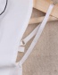Fashion White Girl Shape Decorated Fake Collar