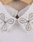 Fashion White Clover Shape Decorated Fake Collar
