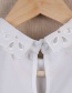 Fashion White Clover Shape Decorated Fake Collar