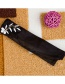 Fashion Black Flower Shape Decorated Fake Collar