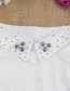 Fashion White Flower Shape Decorated Fake Collar