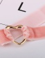 Fashion Pink Heart Shape Decorated Choker