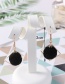 Fashion Red Pom Ball Shape Decorated Earrings