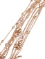 Fashion Gold Colour] Moon&elephant Shape Decorated Necklace