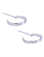 Fashion Silver Colour Letter Pattern Decorated Jewelry Set ( 9 Pcs )