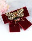 Fashion Black Bee Shape Decorated Bowknot Brooch