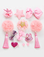 Lovely Red Bowknot Shape Decorated Hair Clip (12pcs)