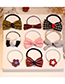 Fashion Black+white Color-matching Shape Decorated Bowknot Hair Band