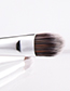Fashion White Pure Color Decorated Makeup Brush (2 Pcs)