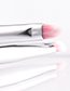 Fashion Pink Pure Color Decorated Makeup Brush (2 Pcs)