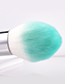 Fashion Light Blue Round Shape Decorated Makeup Brush (2 Pcs)